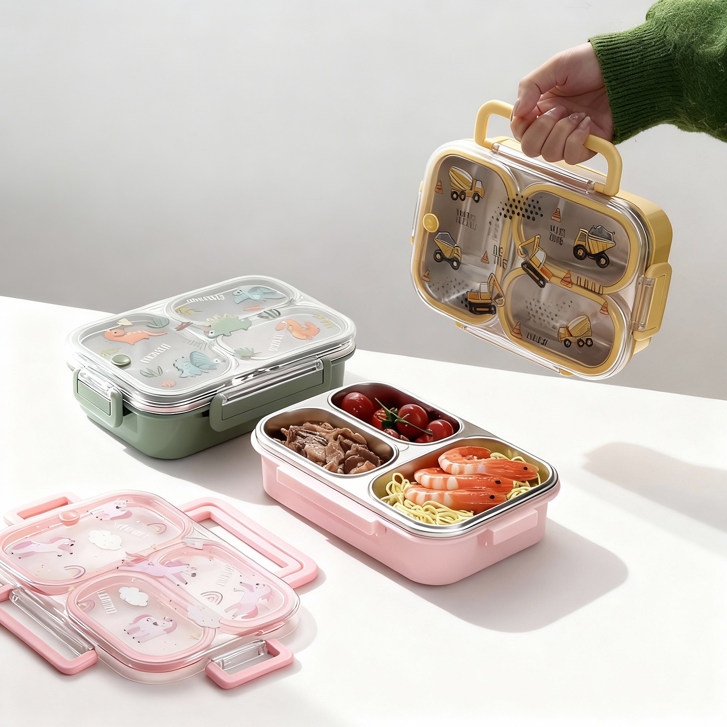 Food Xxl - Большой детский ланч-бокс с ручкой, портативный,