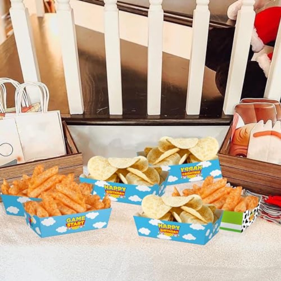 24 шт. одноразовые бумажные та – обзор и цена Food Snacks For Party